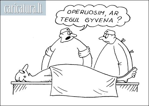 Karikatra Operacija, Operation caricature, Algirdas Radvilaviius, karikatros, caricaturas, cartoon, caricatura.lt