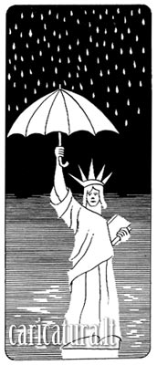 Karikatra Lietsargis, Umbrella caricature, Alvydas Jonaitis, caricaturas, cartoon, caricatura.lt