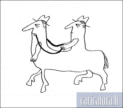 Karikatūra Kentauras, Centaur caricature, Vitalijus Suchockis, karikatūros, caricaturas, cartoon, caricatura.lt