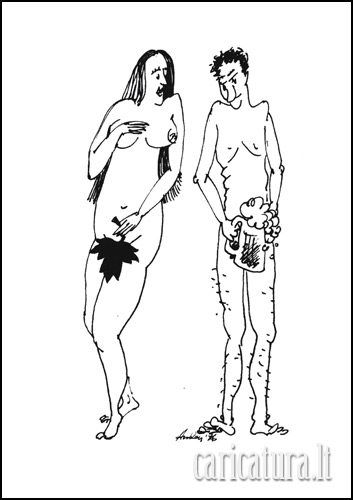 Alvydas Ambrasas – karikatūra "Klevo lapas"
