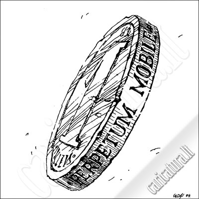 Karikatūra Perpetuum mobile caricature, Gediminas Akelaitis, karikatūros, caricaturas, cartoon, karikaturen, karikaturi, caricatura.lt