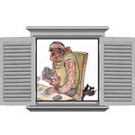 Karikatra Brja, Fortune-teller caricature, karikatros, caricaturas, cartoon, karikaturen, karikaturi