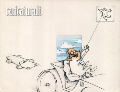 Karikatūra Volas, Arturas Bukauskas, Road roller caricature, caricaturas