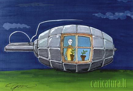 Karikatra Granata, Grenade caricature, Andrius Gruzdaitis, karikatros, caricature, caricaturas