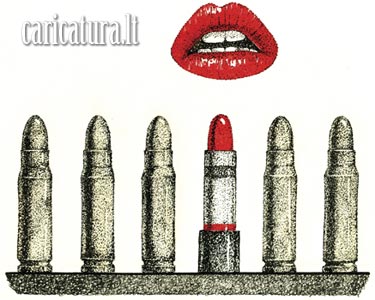 Karikatra Lpdais, Lipstick caricature, Saulius Medionis, karikatros, caricature, caricaturas, karikaturen, karikaturi