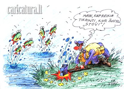 Henrikas Vaigauskas, karikatūra, caricature, caricaturas