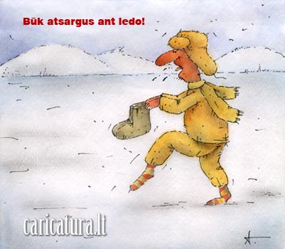 Karikatra, Ledas/Ice, Auritas Sipaitis, caricature, caricaturas, cartoon