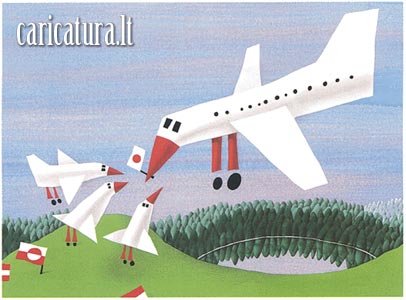 Karikatūra Lėktuvas, Airplane caricature, Rimantas Rolia, karikatūros, caricaturas, cartoon, caricatura.lt