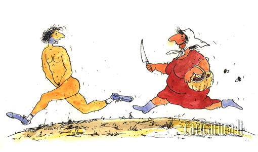 Karikatra Grybukas, Mycelium caricature, Saulius Medionis, karikatros, caricaturas, cartoon, caricatura.lt